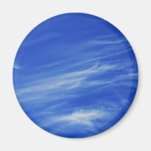 Background of blue sky. fridge magnets