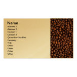 Background Of Coffee Beans Business Card