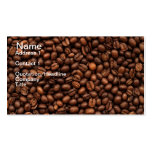 Background Of Coffee Beans Business Cards