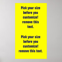 Background poster blanks large to small See Notes