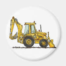 Backhoe Digger Loader Construction Magnets