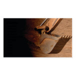 backhoe part of construction equipment business cards