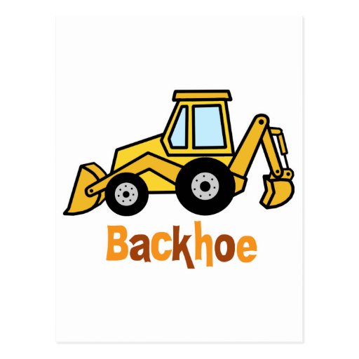 Backhoe Post Cards