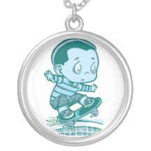 Backside Grind Personalized Necklace
