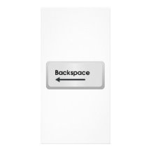 Backspace Computer Key Picture Card