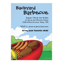 Backyard Barbecue Invitations