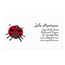 Backyard Buggies · Smiling Ladybug Business Card Templates