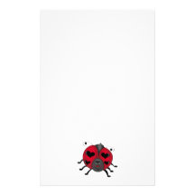 Backyard Buggies · Smiling Ladybug Stationery Paper