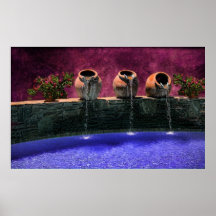Backyard in Tuscany Print