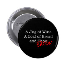 Bacon A Jug of Wine Pins