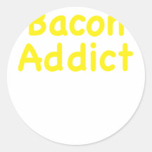Bacon Addict Round Sticker