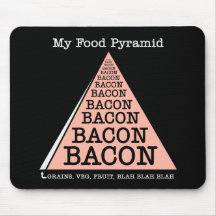 Bacon Food Pyramid Mousemats