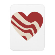 Bacon Heart Vinyl Magnets