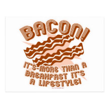 Bacon Lifestyle Postcard