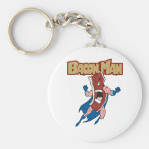 Bacon Man Keychain