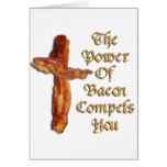 Bacon Power Greeting Cards