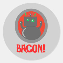 Bacon Robot Sticker