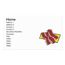 bacon strips business card template