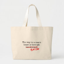 Bacon Way to a Man's Heart Tote Bag