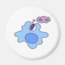 Bacteria Phagocytosis Fridge Magnets