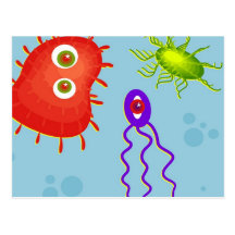 Bacteria Post Card