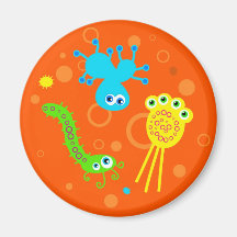 Bacteria Refrigerator Magnet