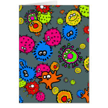 Bacteria Wallpaper Cards