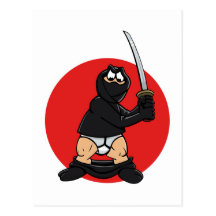 Bad Day Ninja Postcard