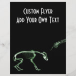Bad Dog X-ray Skeleton in Green Personalised Flyer