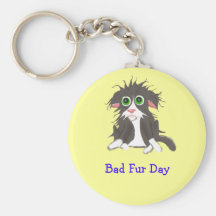 Bad Fur Day Keychains