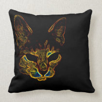 Bad Kitty Kitty- throw Pillow pillows