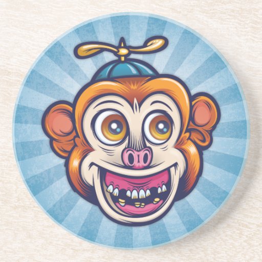 Bad Teeth Monkey (Oval) Coaster