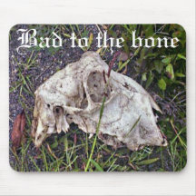 Bad to the bone mouse pad