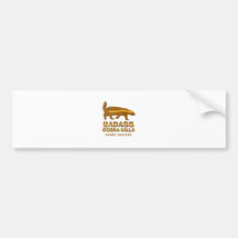 Badass Cobra Killa Honey Badger Bumper Sticker