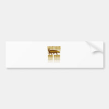 Badass Honey Badger Bumper Sticker
