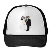 Badger Bride and Groom Trucker Hat