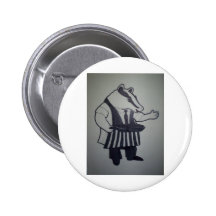 Badger from Wind in the Willows Button