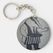 Badger from Wind in the Willows Key Chain