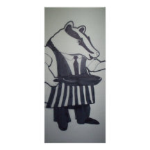 Badger from Wind in the Willows Customized Rack Card