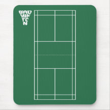 Badminton Court Mousepad