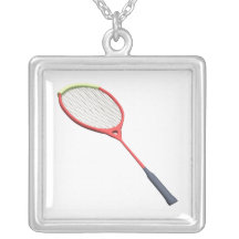 Badminton Racquet Necklaces
