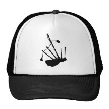 Bagpipes Silhouette Hats
