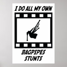 Bagpipes Stunts Print