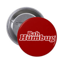 Bah Humbug Christmas Scrooge Pinback Buttons