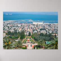 Bahá'í Gardens of Haifa Poster