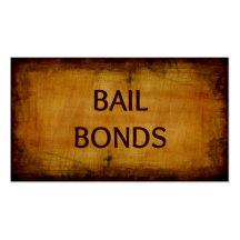 Bail Bonds Antique Business Card
