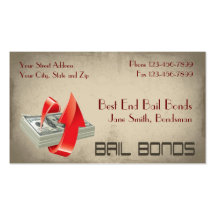 Bail Bonds Bondsmen Business Card