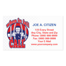 bail bonds busting prison business card