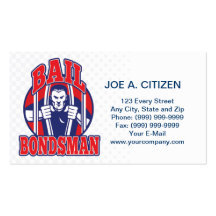 bail bonds busting prison business card