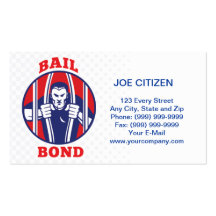 bail bonds busting prison business card